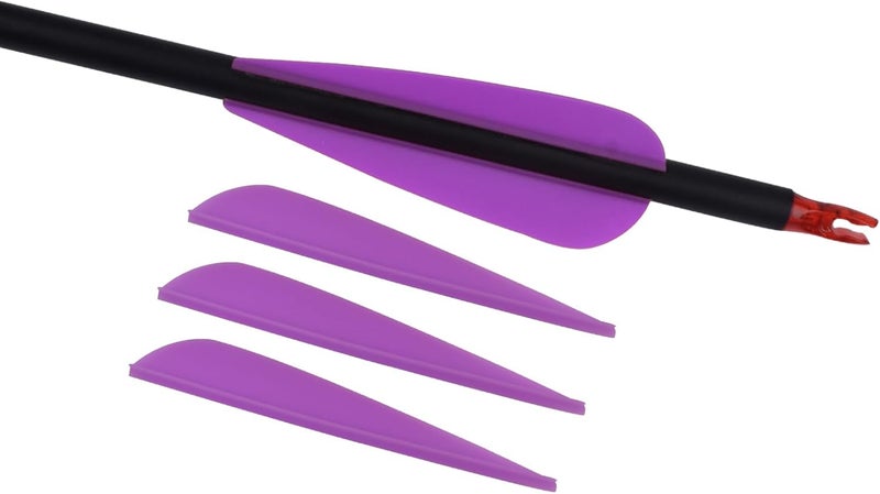 TY Archery 3 Inch Arrow Fletching Vanes Plastic Feather for DIY Archery Hunting Targeting Arrows(Pack of 50) - Image 4